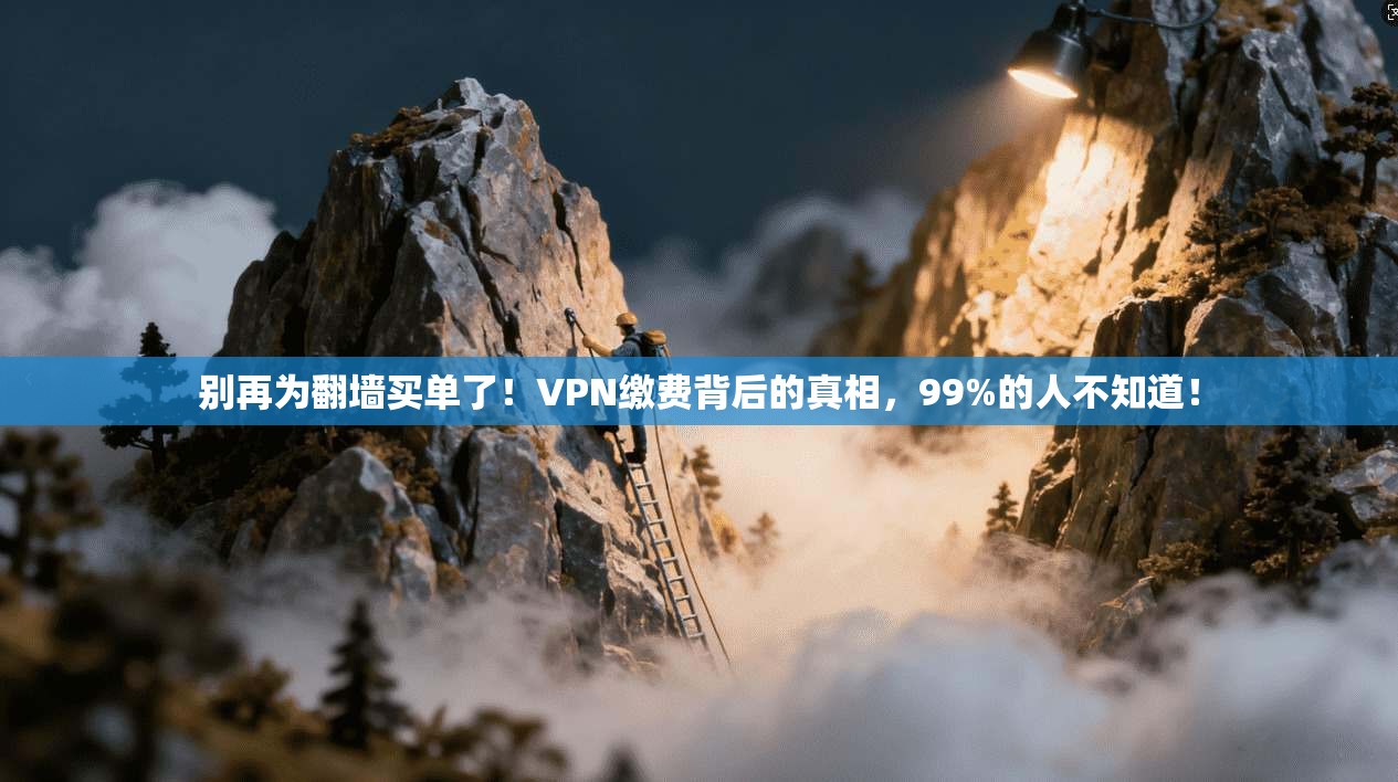 别再为翻墙买单了！VPN缴费背后的真相，99%的人不知道！