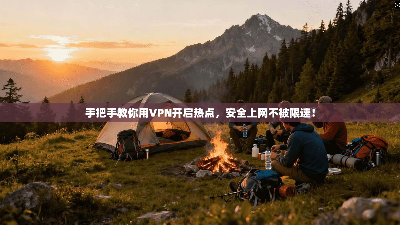 手把手教你用VPN开启热点，安全上网不被限速！