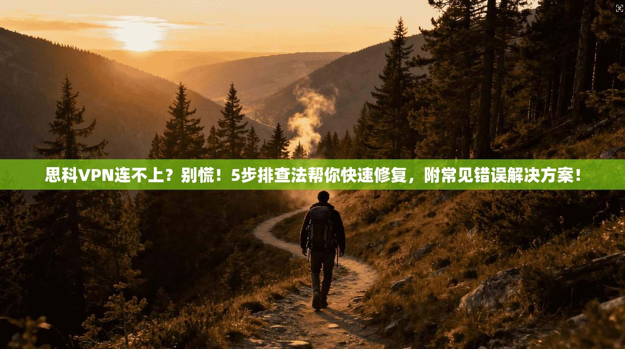 思科VPN连不上？别慌！5步排查法帮你快速修复，附常见错误解决方案！