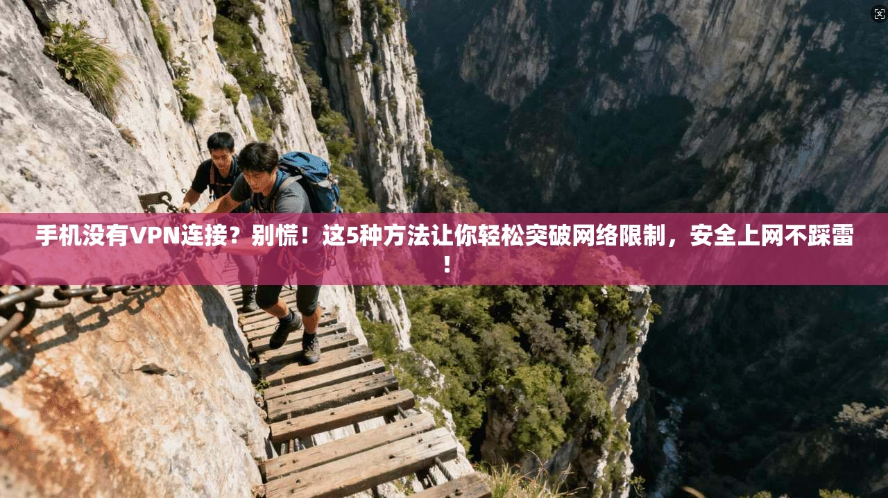手机没有VPN连接？别慌！这5种方法让你轻松突破网络限制，安全上网不踩雷！