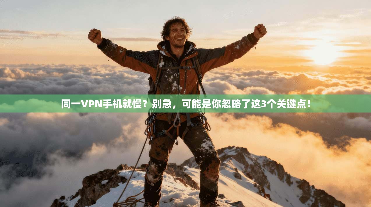 同一VPN手机就慢？别急，可能是你忽略了这3个关键点！