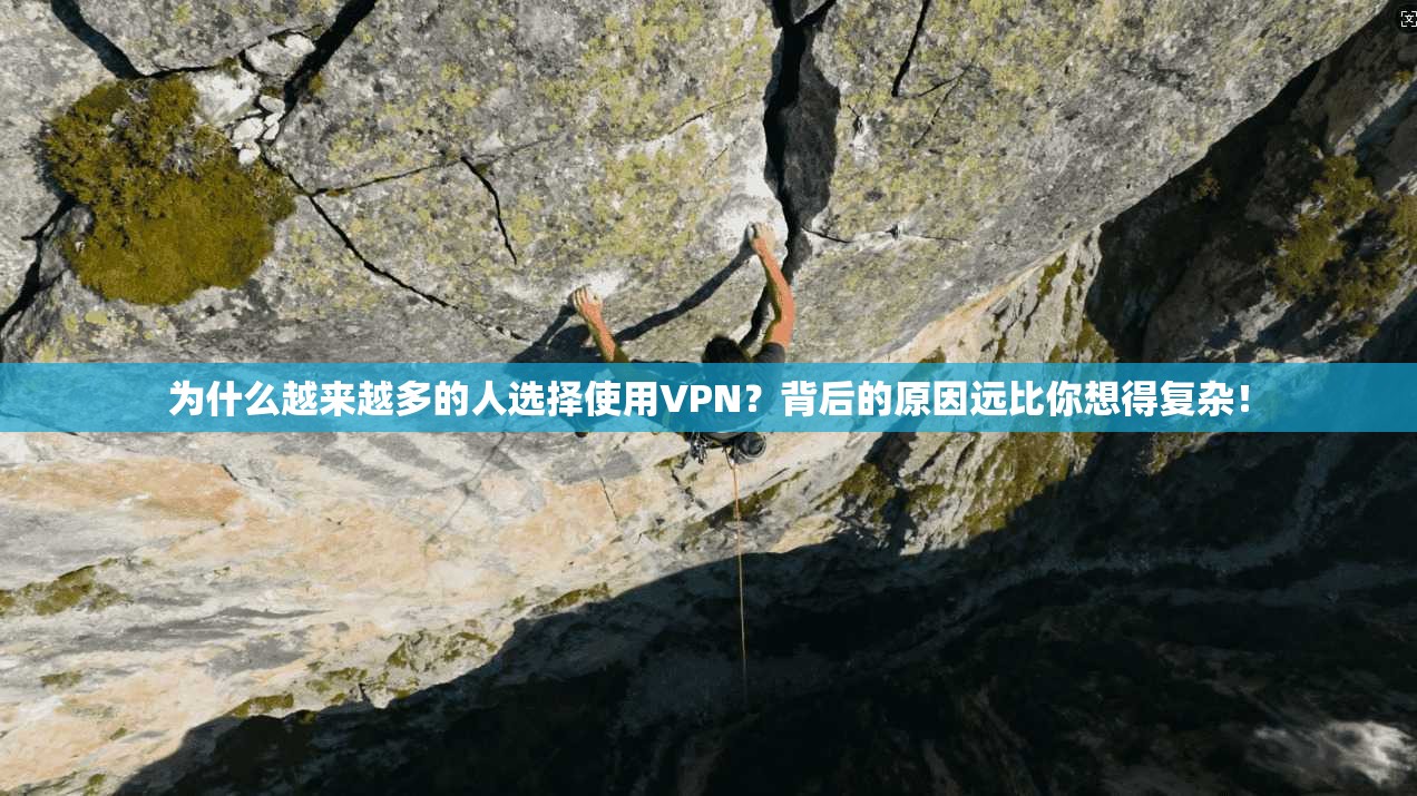 为什么越来越多的人选择使用VPN？背后的原因远比你想得复杂！