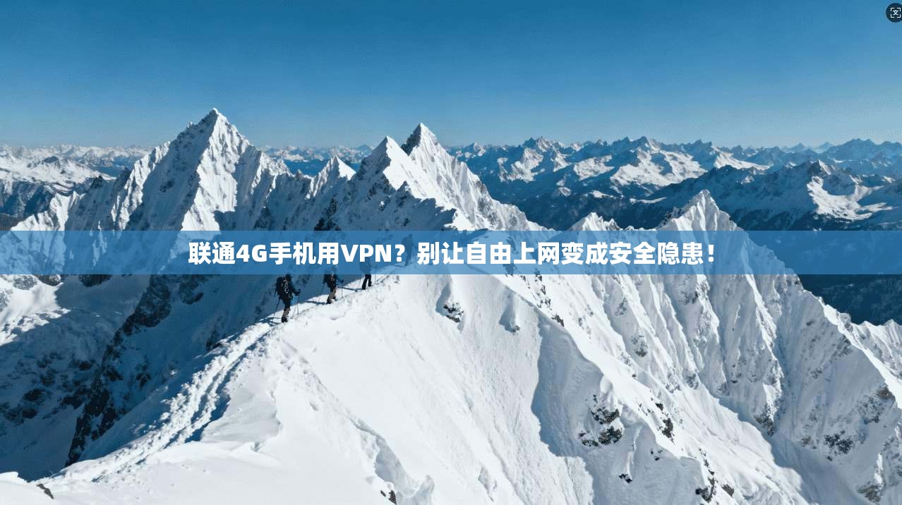 联通4G手机用VPN？别让自由上网变成安全隐患！