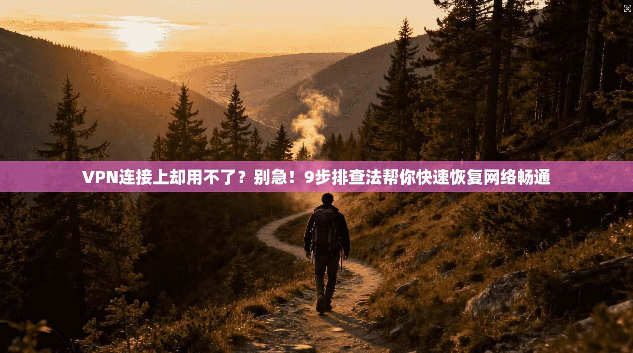 VPN连接上却用不了？别急！9步排查法帮你快速恢复网络畅通