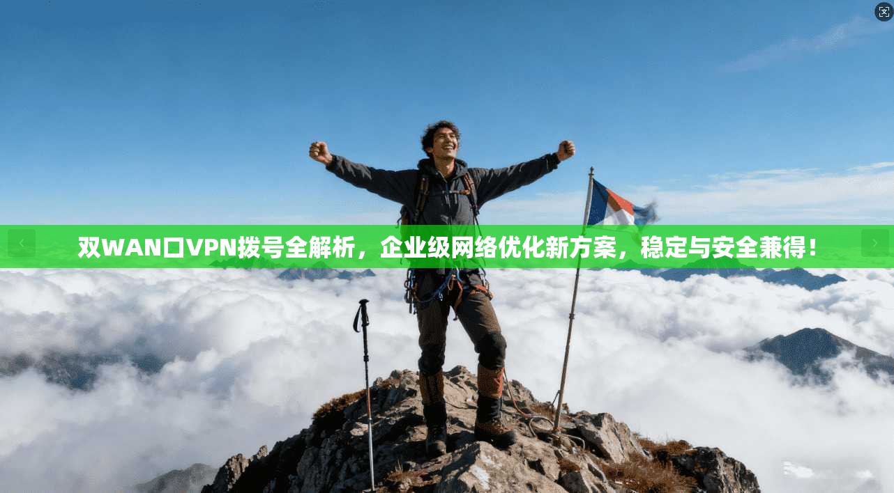 双WAN口VPN拨号全解析，企业级网络优化新方案，稳定与安全兼得！
