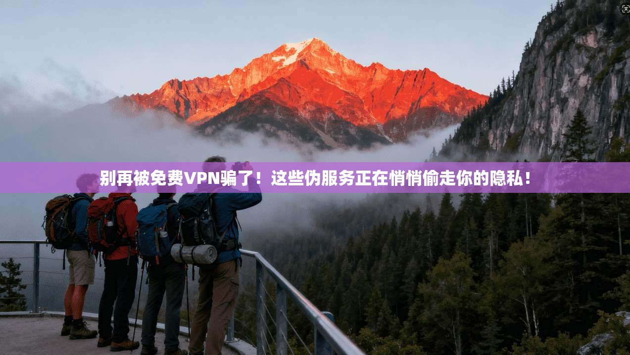 别再被免费VPN骗了！这些伪服务正在悄悄偷走你的隐私！