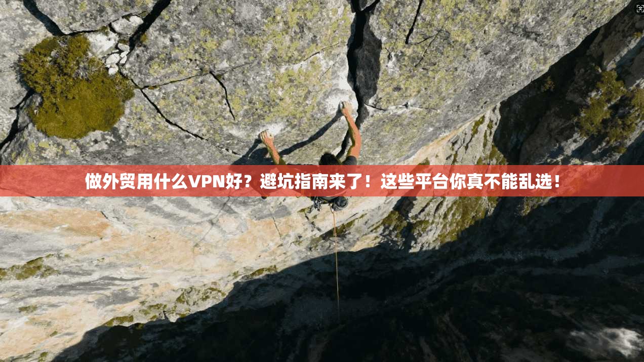 做外贸用什么VPN好?避坑指南来了!这些平台你真不能乱选!