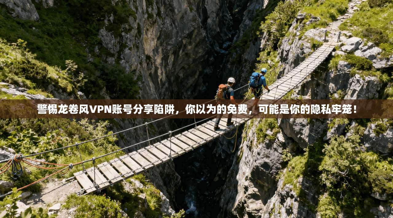 警惕龙卷风VPN账号分享陷阱，你以为的免费，可能是你的隐私牢笼！