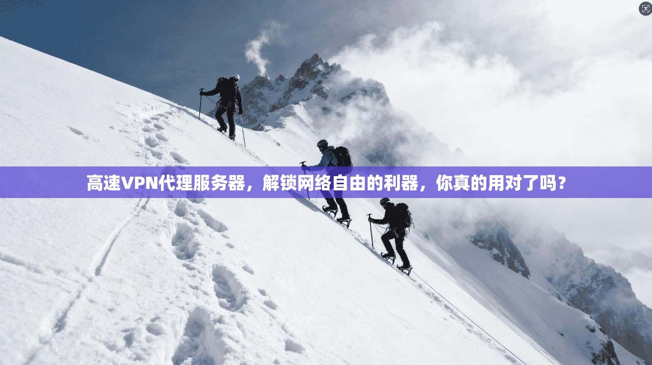 高速VPN代理服务器，解锁网络自由的利器，你真的用对了吗？