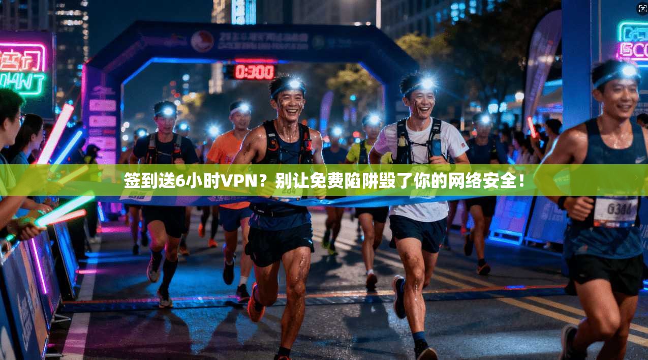 签到送6小时VPN？别让免费陷阱毁了你的网络安全！
