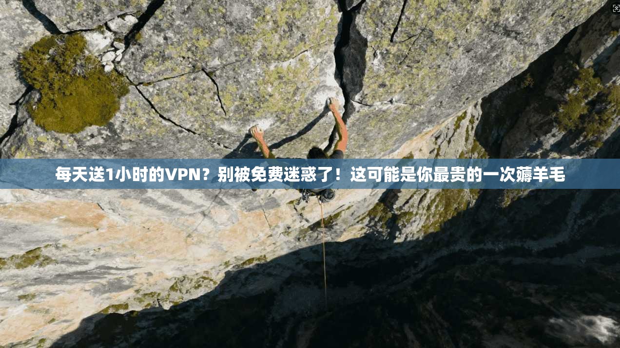 每天送1小时的VPN?别被免费迷惑了!这可能是你最贵的一次薅羊毛